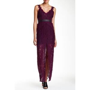 Free People Purple Lace Midi Dress